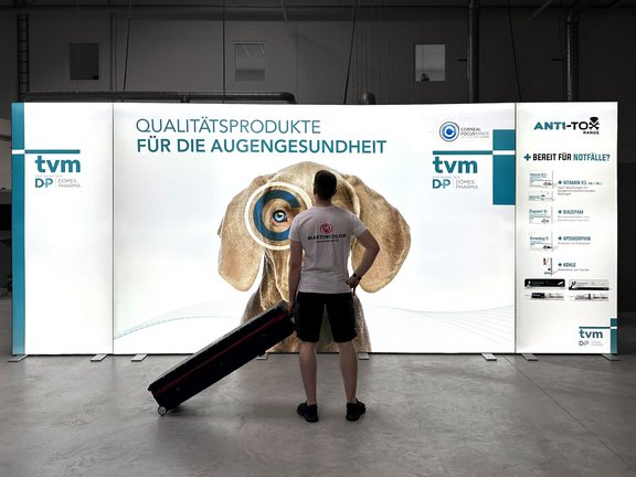 Mobile Messewand LED für unseren Kunden TVM Tiergesundheit GmbH Mobile Messewand LED für unseren Kunden TVM Tiergesundheit GmbH